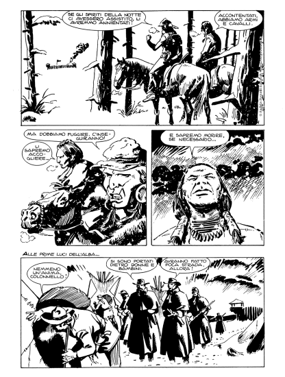Ken Parker - una tavola di Giancarlo Berardi e Ivo Milazzo