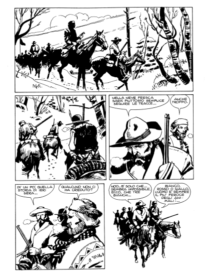 Ken Parker - una tavola di Giancarlo Berardi e Ivo Milazzo