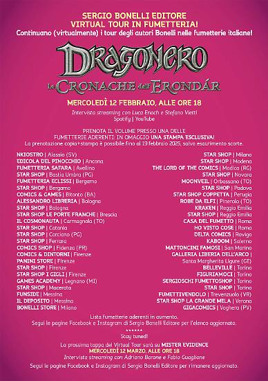 La lista dei negozi che aderiscono alla tappa del Virtual Tour Fumetterie dedicata a "La corsa del Lupo".