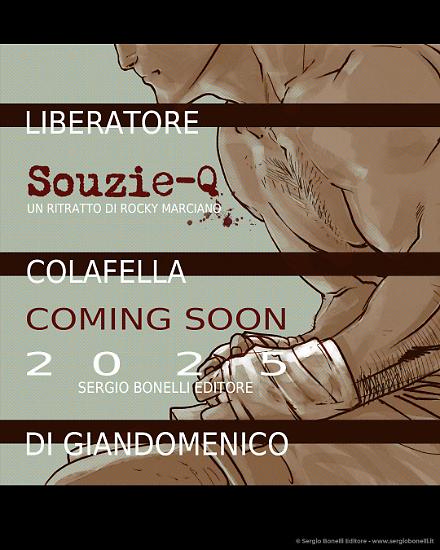 Un'illustrazione di Carmine Di Giandomenico per "Souzie-Q. Un Ritratto di Rocky Marciano".