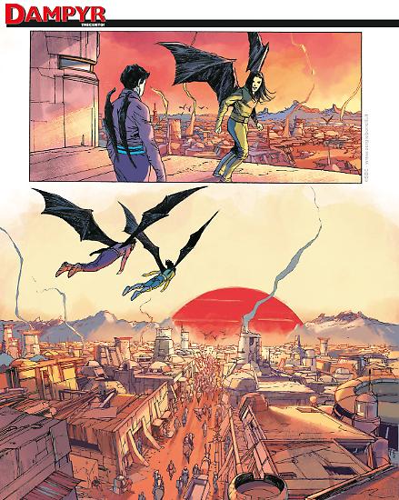 Dampyr 300 - Tavola di Nicola Genzianella con i colori di Alessia Pastorello.