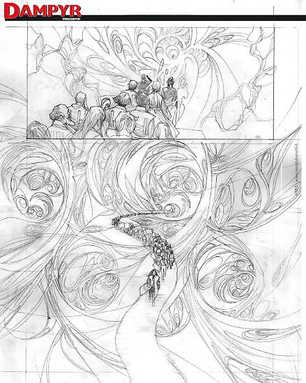 Dampyr 300 - Tavola di Nicola Genzianella.