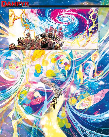 Dampyr 300 - Tavola di Nicola Genzianella con i colori di Alessia Pastorello.