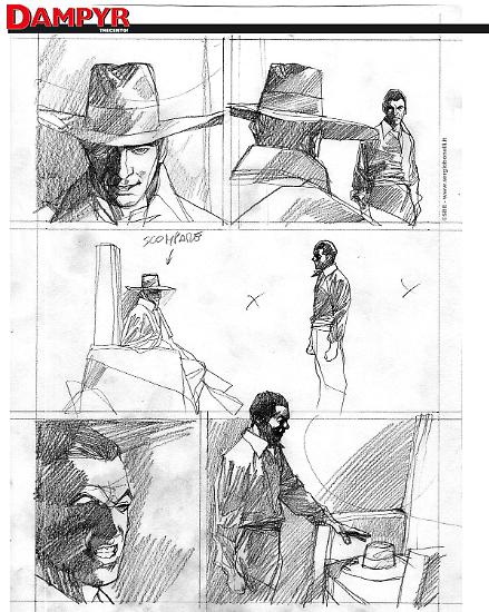 Dampyr 300 - Tavola di Nicola Genzianella.