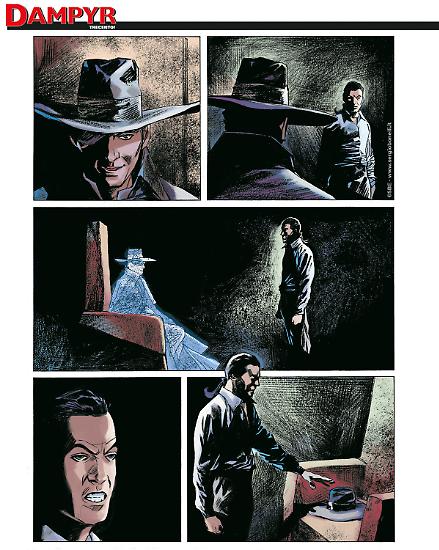 Dampyr 300 - Tavola di Nicola Genzianella con i colori di Alessia Pastorello.