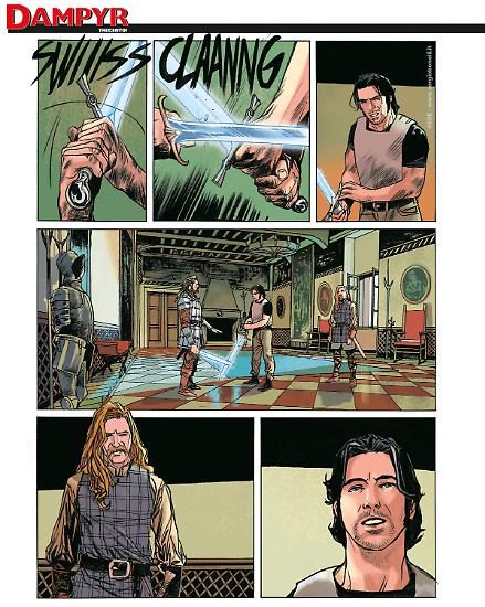 Dampyr 300 - Tavola di Nicola Genzianella con i colori di Alessia Pastorello.