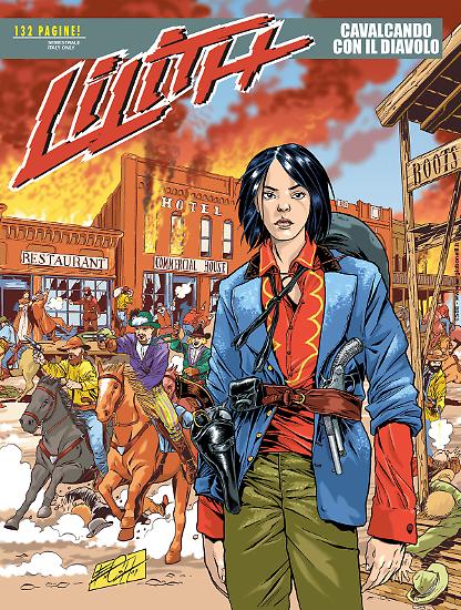 La copertina del quarto numero di Lilith "Cavalcando con il diavolo".