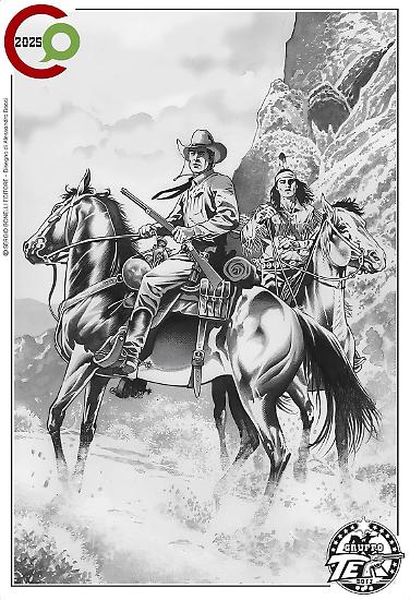 Il disegno di Alessandro Bocci per il Gruppo Tex