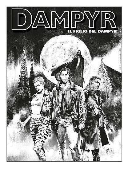 Il nuovo frontespizio di Dampyr, illustrato da Michele Cropera.