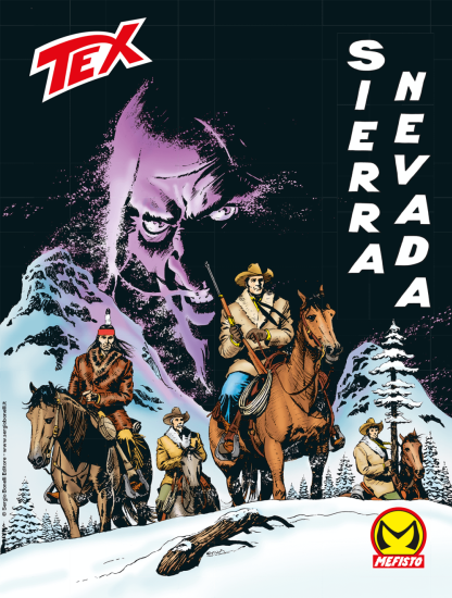 La copertina illustrata da Claudio Villa per Tex 741 "Sierra Nevada".