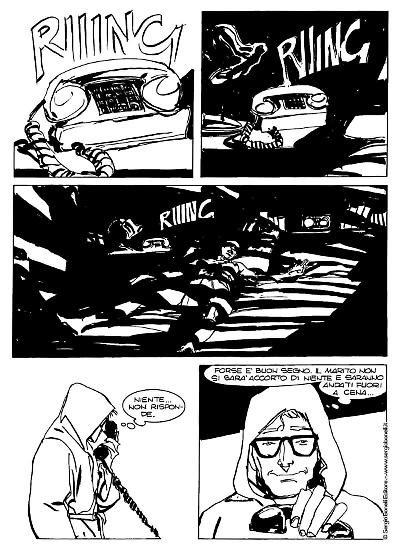 Una tavola da "L'arte di Ivo Milazzo. Nick Raider".