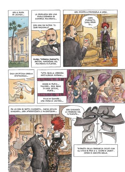 Una tavola di Vanna Vinci da "La Casati. La musa egoista".