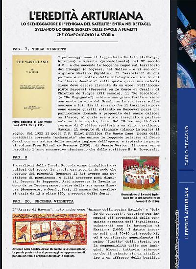 Una delle pagine che compongono i contenuti redazionali dell'albo.