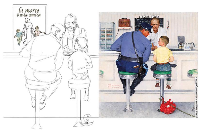 L'omaggio di Surroz e Barbato a Norman Rockwell.