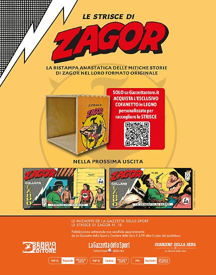 Appuntamento tra sette giorni con la diciannovesima uscita delle Strisce di Zagor!