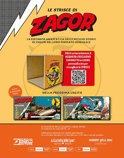 Appuntamento tra sette giorni con la ventesima uscita delle Strisce di Zagor!