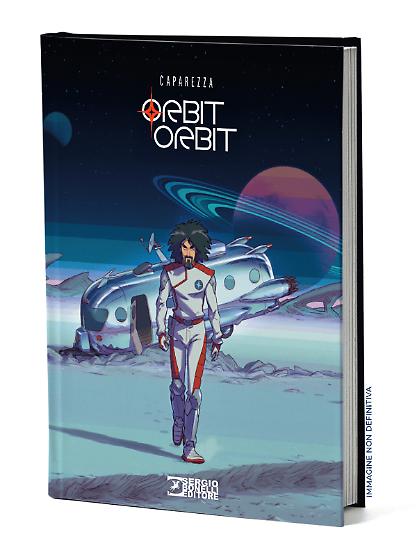 Il volume cartonato di "Orbit Orbit", 256 pagine, 19x26 cm, tutto a colori. Immagine non definitiva.