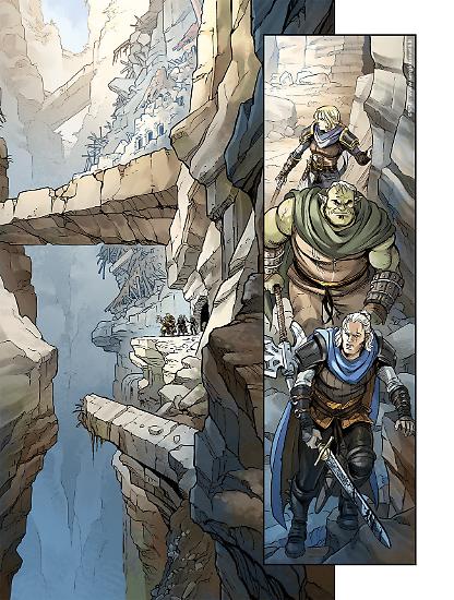 Una tavola dallo Speciale Dragonero 16. Disegni di Antonella Platano, colori di Alessandra Baccaglini e Martina Saviane.
