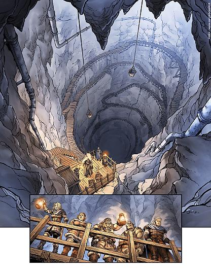 Una tavola dallo Speciale Dragonero 16. Disegni di Antonella Platano, colori di Alessandra Baccaglini e Martina Saviane.