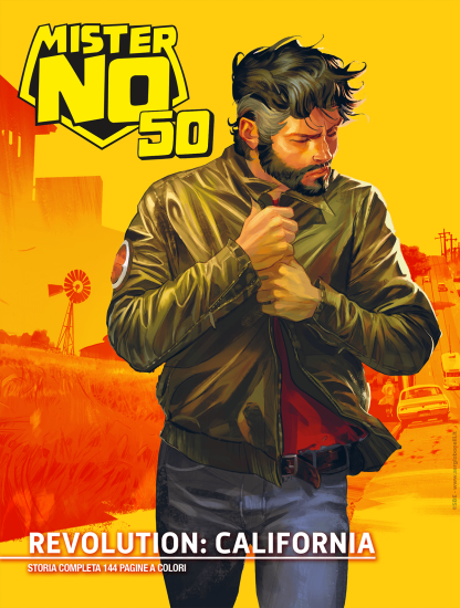 La copertina di Mister No 50 "Revolution: California", illustrata da Emiliano Mammucari. Disponibile dal 12 agosto.