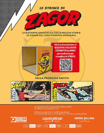 Appuntamento tra sette giorni con la trentunesima uscita delle Strisce di Zagor!