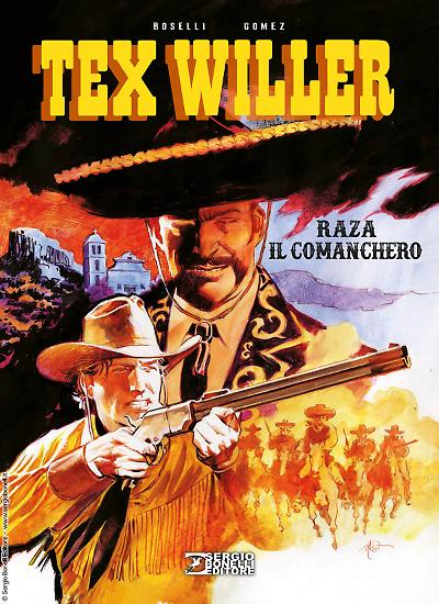 La copertina di Massimo Carnevale per "Tex. Raza il comanchero".
