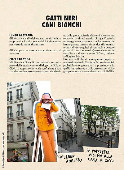 Una pagina dei contenuti editoriali di "Gatti neri Cani bianchi".