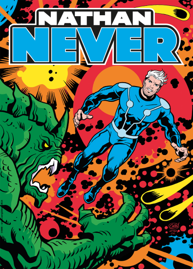 La cover variant con efetto lenticolare di Nathan Never 415 "Hacker", illustrata da Sergio Giardo.