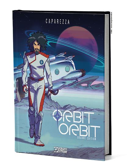 La copertina del volume cartonato di "Orbit Orbit", 256 pagine, 19x26 cm, tutto a colori.