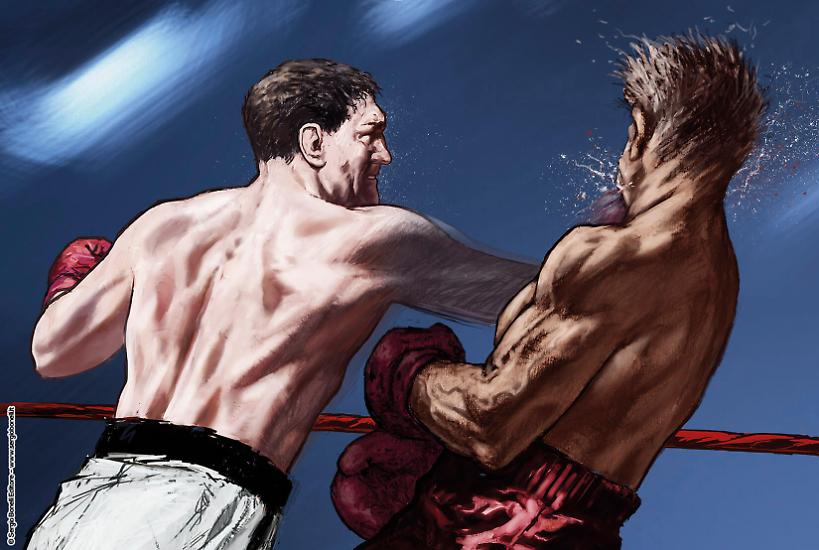 Una tavola di "Souzie-Q. Un ritratto di Rocky Marciano".