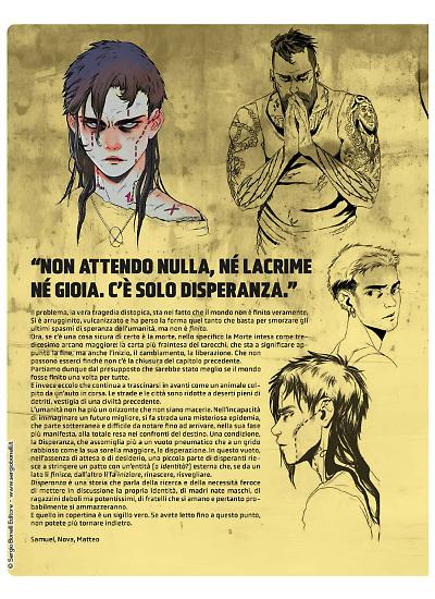 Una pagina di "Disperanza. Catene".
