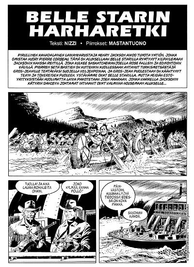 Una tavola di Corrado Mastantuono da "Tex nel mondo".