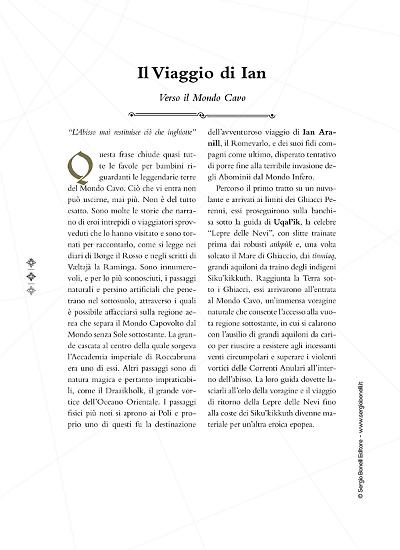 Una pagina del secondo Atlante di Dragonero.