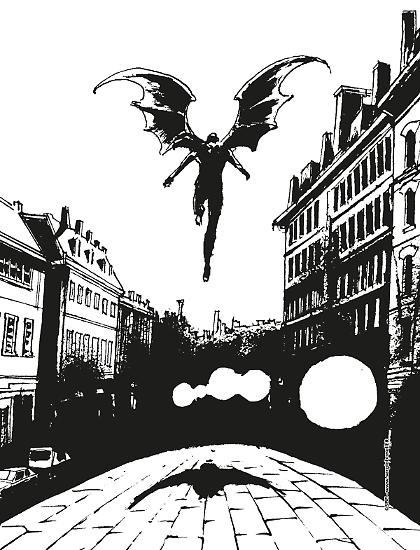 Una tavola di "Dylan Dog. Echi dall'Incubo".