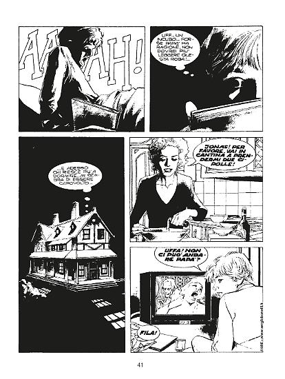 Una tavola di "Dylan Dog. Echi dall'Incubo".