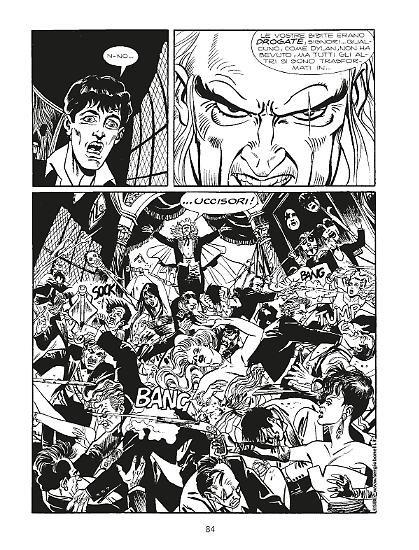 Una tavola di "Dylan Dog. Echi dall'Incubo".