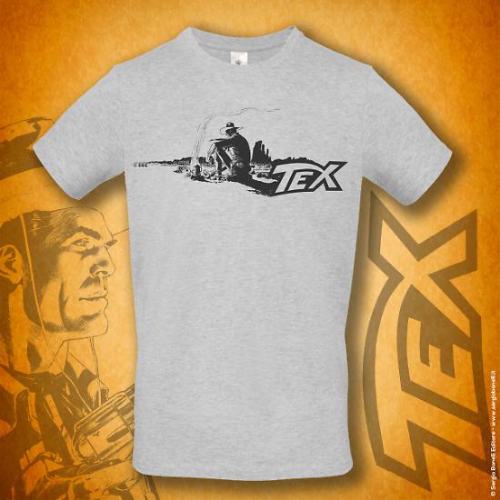 La nuova t-shirt di Tex con un disegno di Claudio Villa.