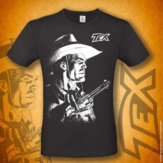 La nuova t-shirt di Tex con un disegno di Claudio Villa.