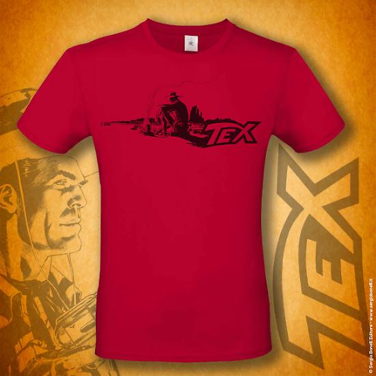 La nuova t-shirt di Tex con un disegno di Claudio Villa.