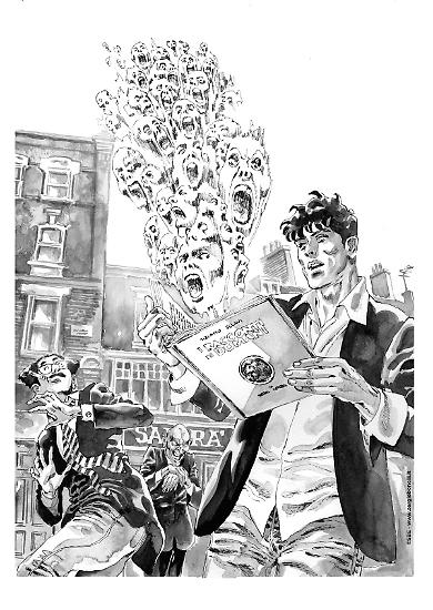 Dylan Dog - Illustrazione di Sergio Gerasi.