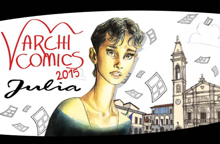 Le copertine di Julia in mostra.