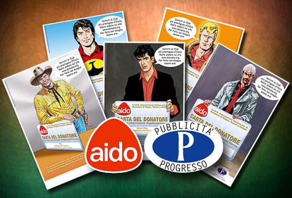 Gli eroi Bonelli per AIDO