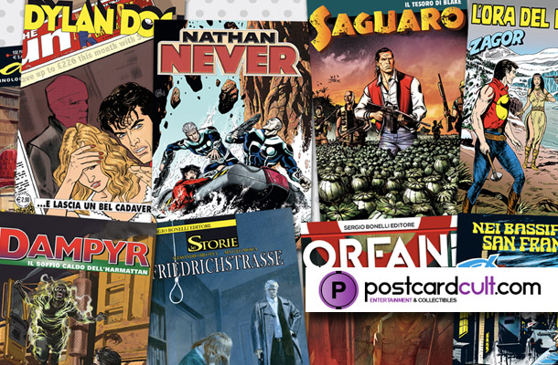 Le cartoline di gennaio degli Eroi Bonelli!