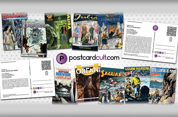 In distribuzione le cartoline di marzo degli Eroi Bonelli!