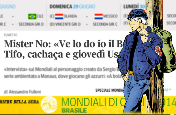 Mister No intervistato da Corriere.it