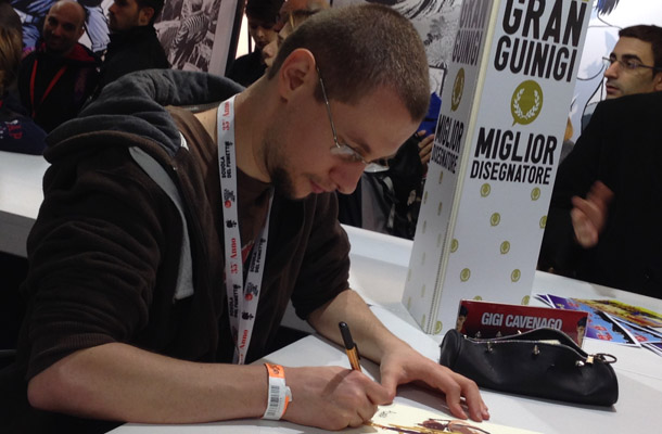 Gigi Cavenago vince il Premio Gran Guinigi 2014 come miglior disegnatore!