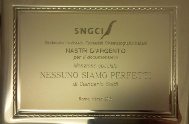 Nastro d'Argento: menzione speciale per Nessuno Siamo Perfetti!