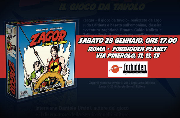 Il gioco da tavolo di Zagor presentato a Roma!