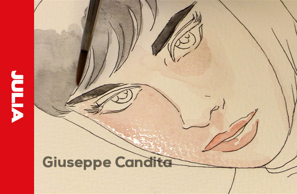Julia disegnata da Giuseppe Candita