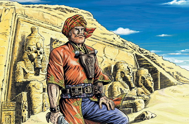 Walter Venturi in Egitto per il Grande Belzoni